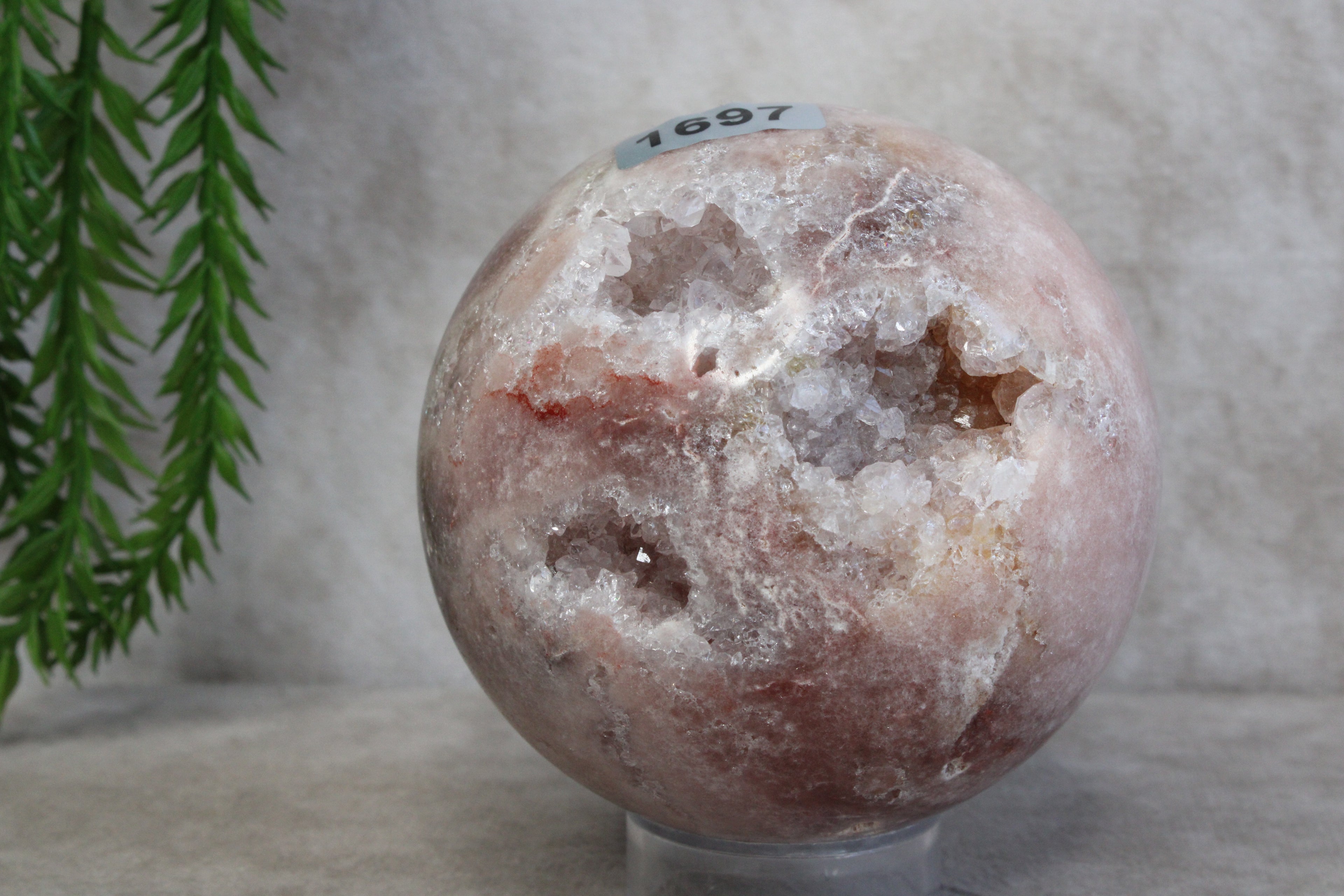 Roze amethist bol #1697