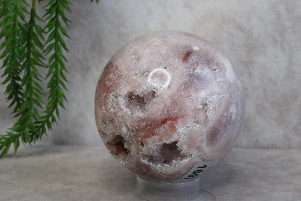 Roze amethist bol #1697