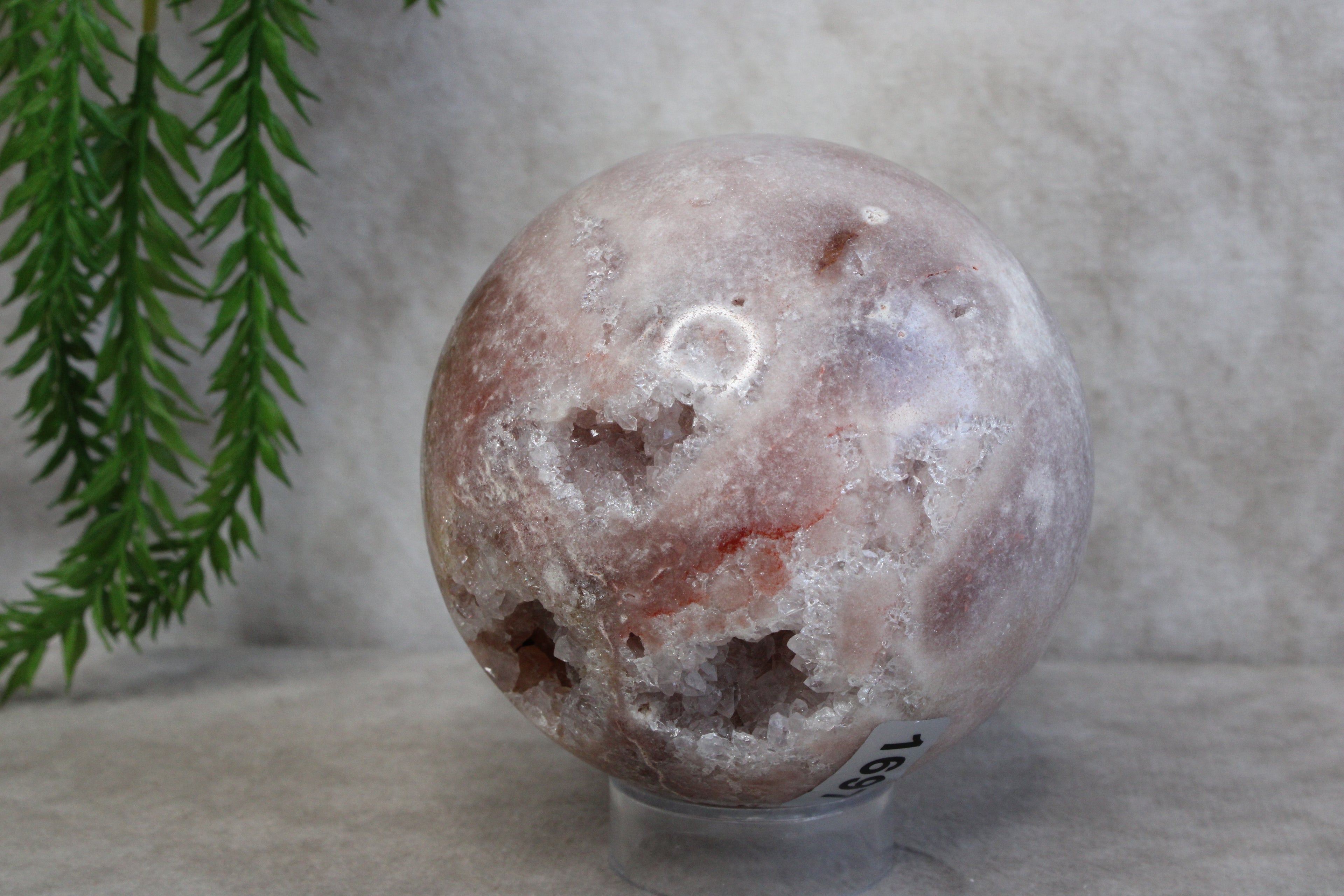 Roze amethist bol #1697