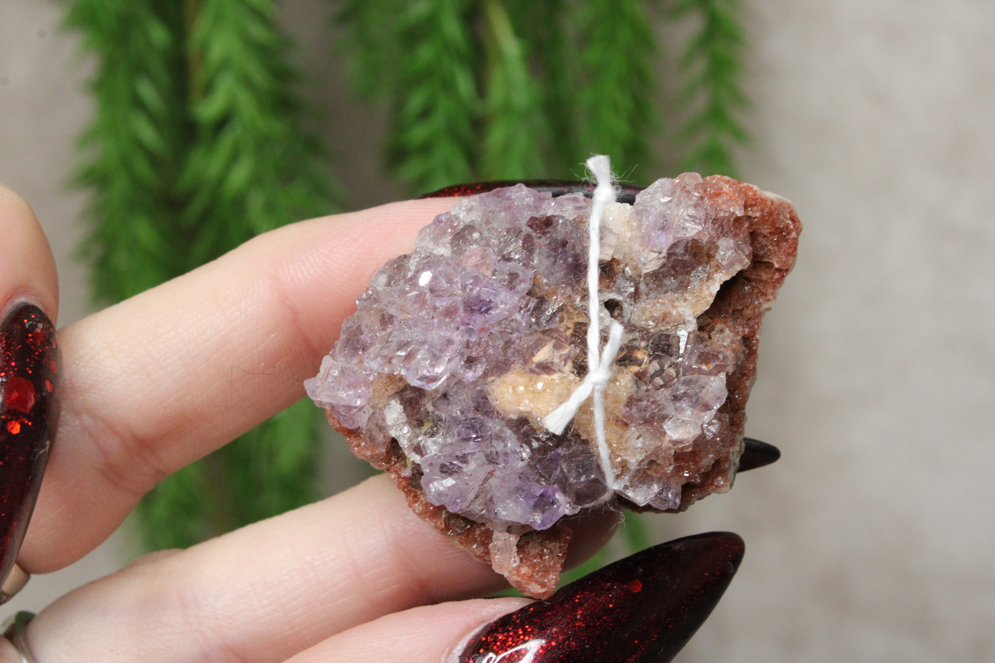 Roze amethist cluster #40