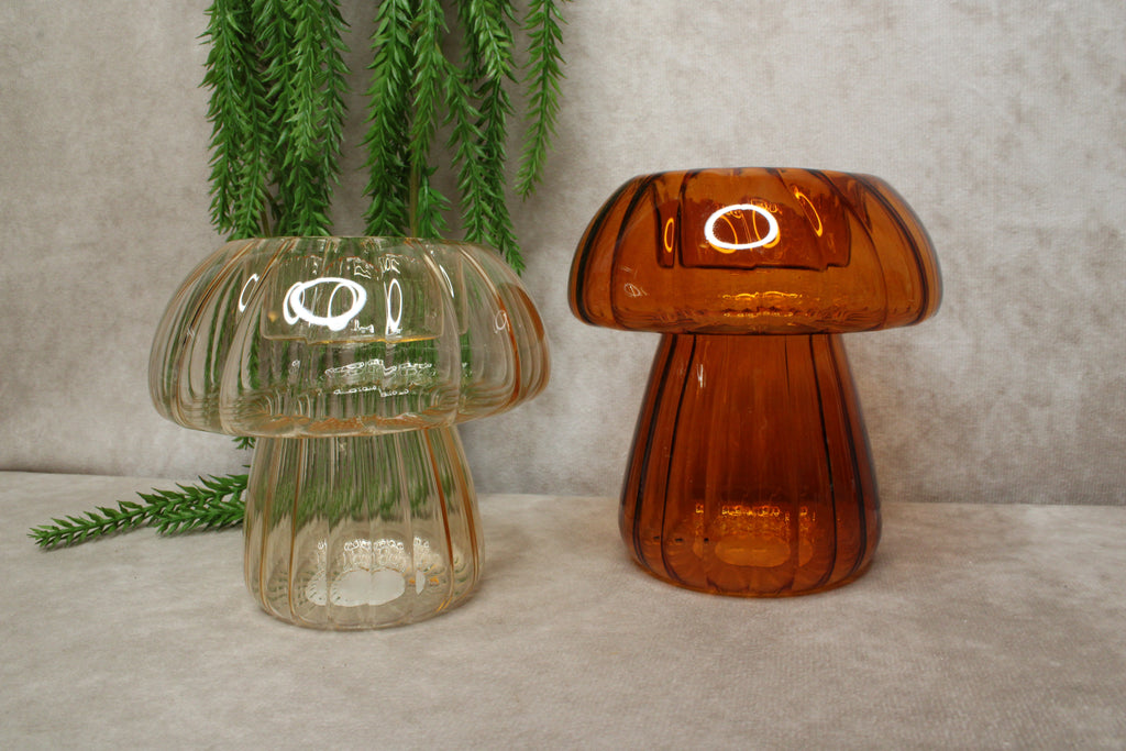 paddenstoelen set glas