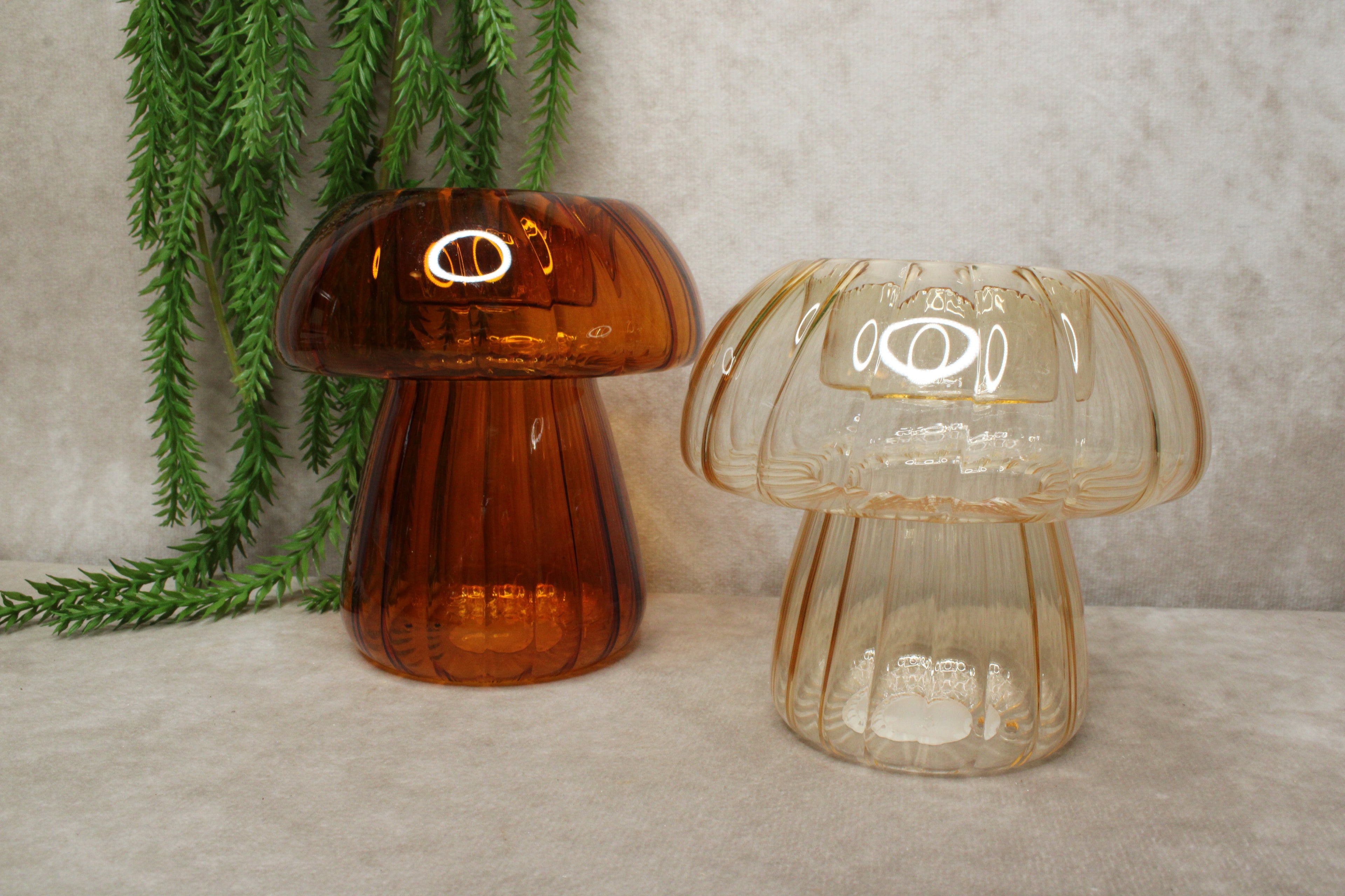 paddenstoelen set glas