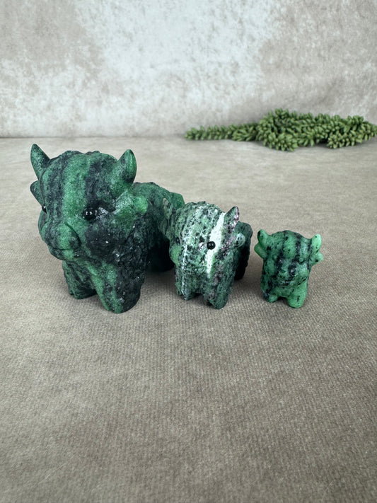 Schotse hooglander Robijn in zoisiet