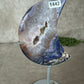 Maan Blue flower agate #1442