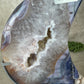 Maan Blue flower agate #1442