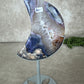 Maan Blue flower agate #1442