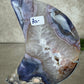 Maan Blue flower agate #1442