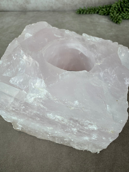 Rozenkwarts waxinelicht