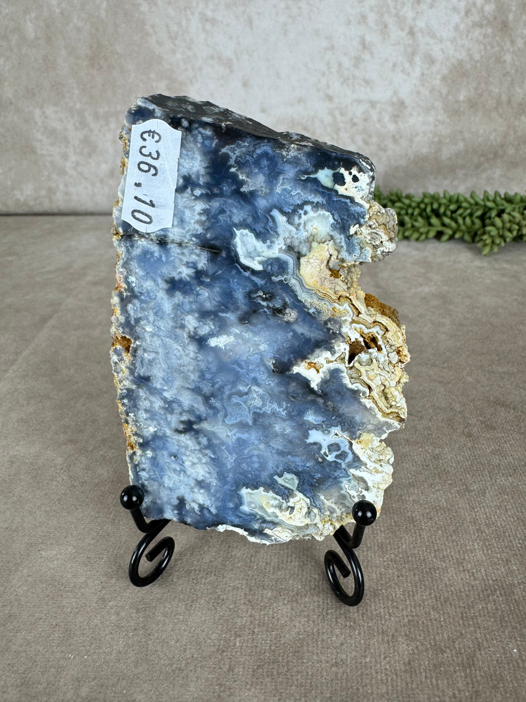Blue agaat slab #1453