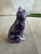 wolf met amethist chips