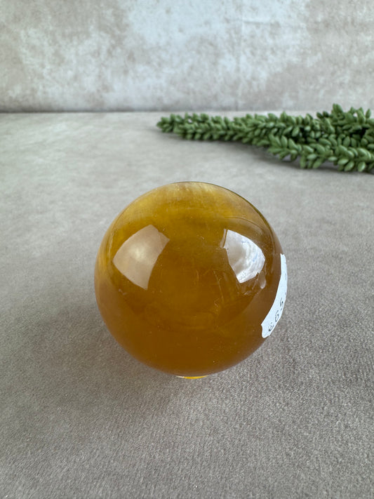 Gele fluoriet bol #1473