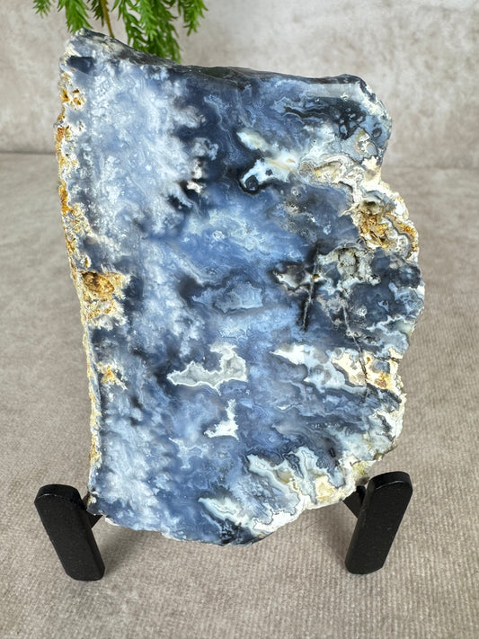 Blue agate slab #1475