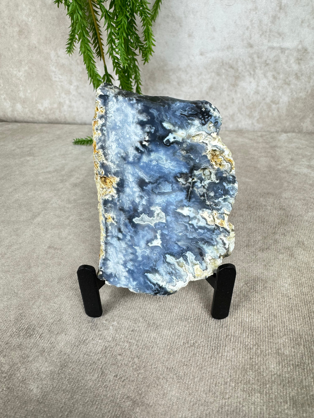 Blue agate slab #1475