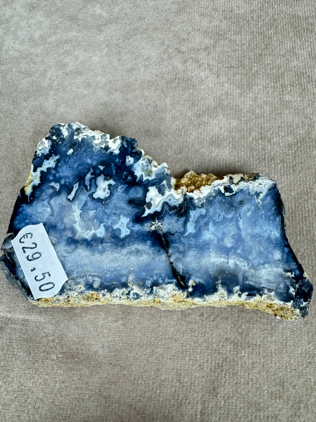 Blue agate slab #1474