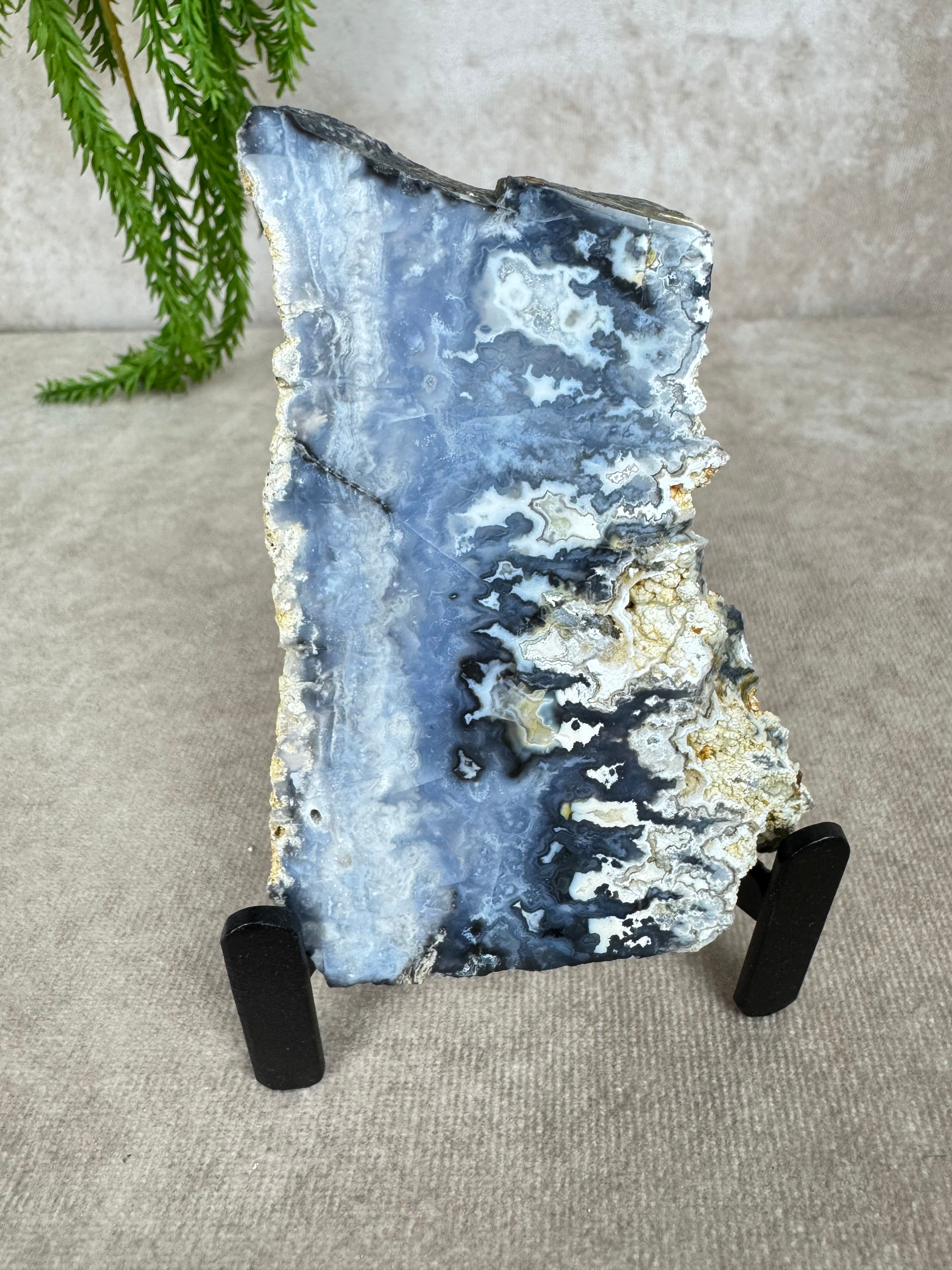 Blue agate slab #1474