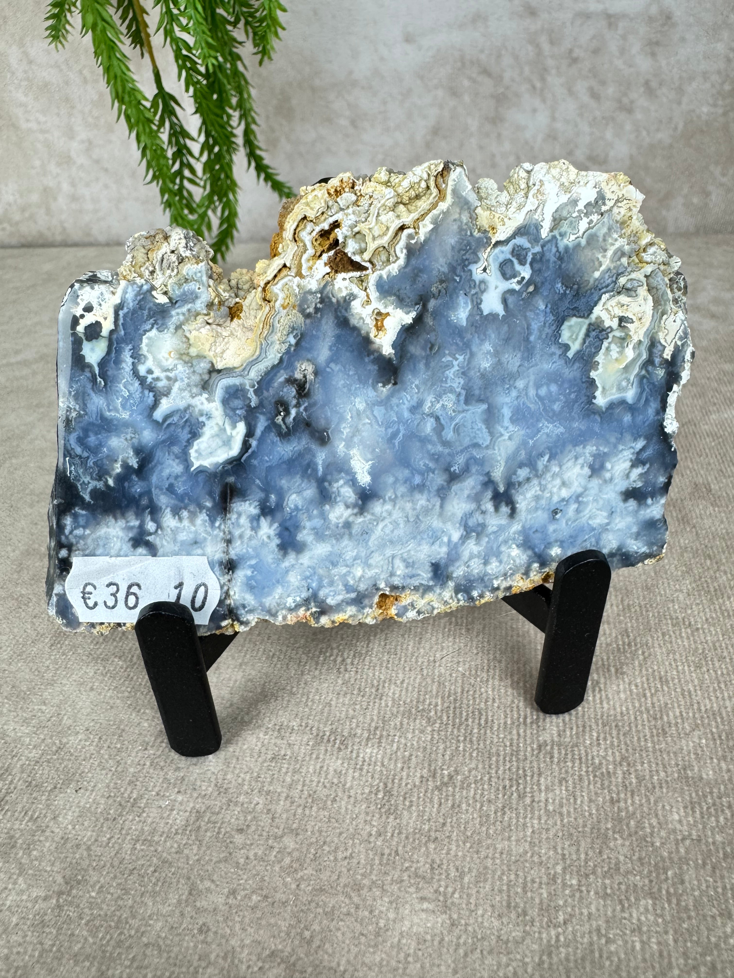 Blue agate slab #1453