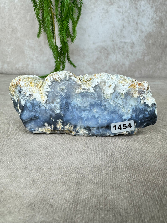 Blue agate slab #1454