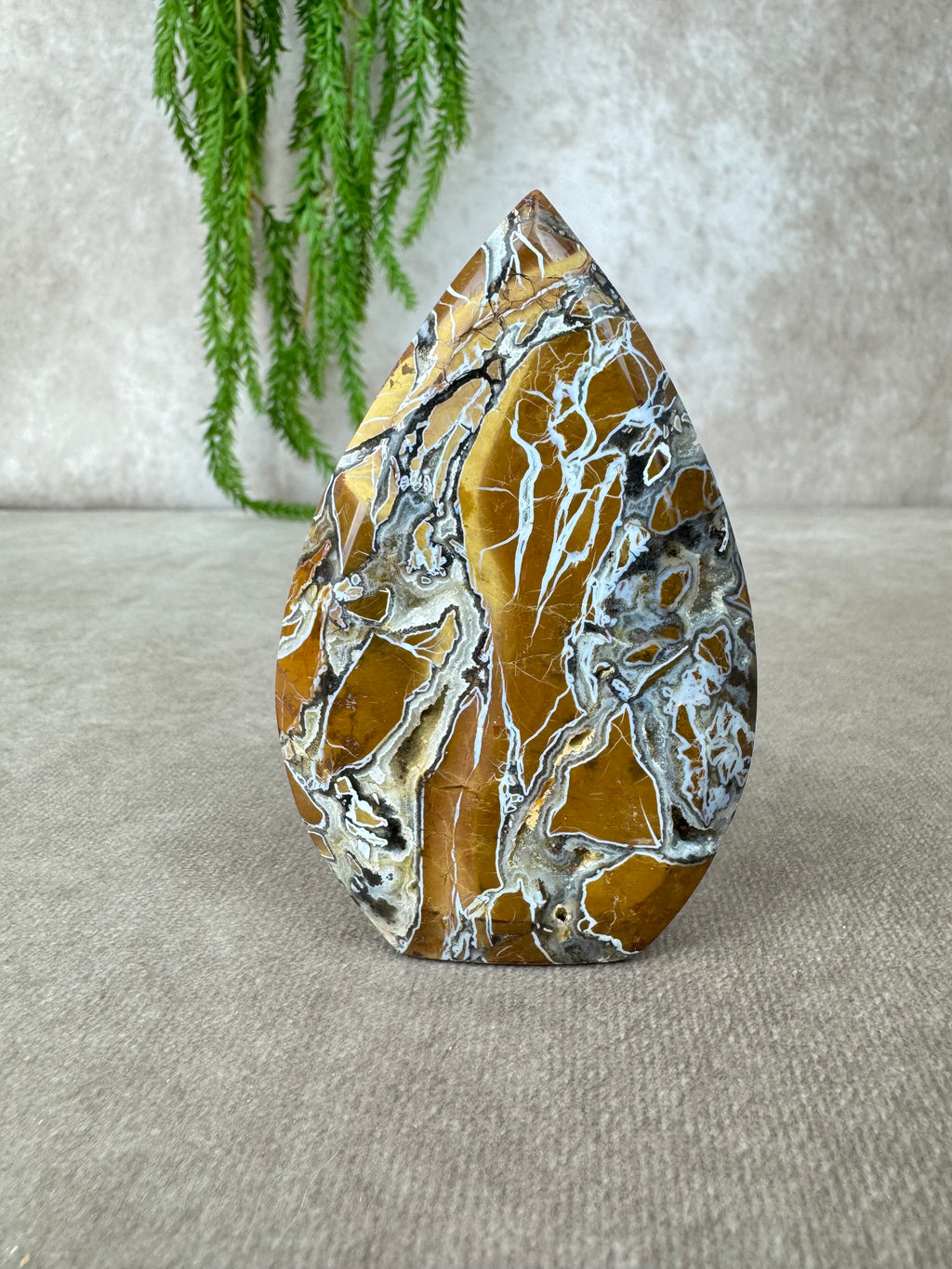 Agaat met kwarts vlam #8