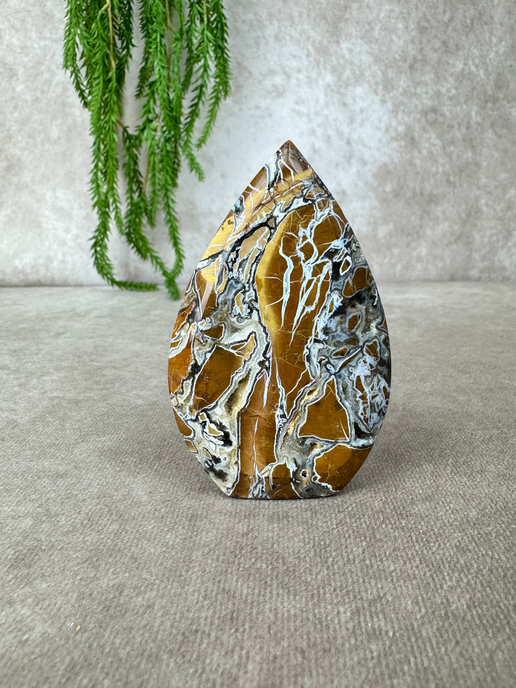 Agaat met kwarts vlam #8