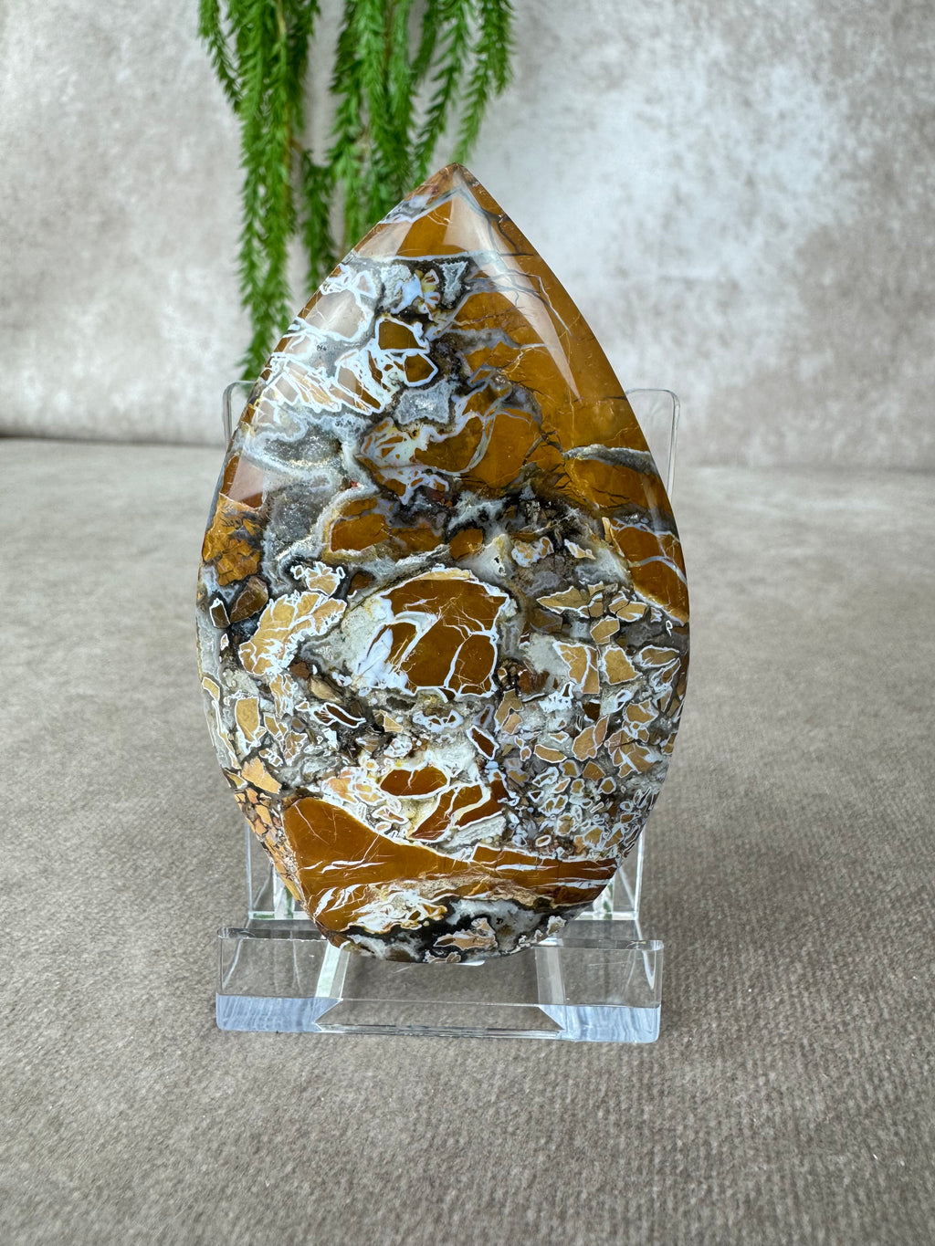 Agaat met kwarts vlam #7