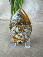 Agaat met kwarts vlam #7