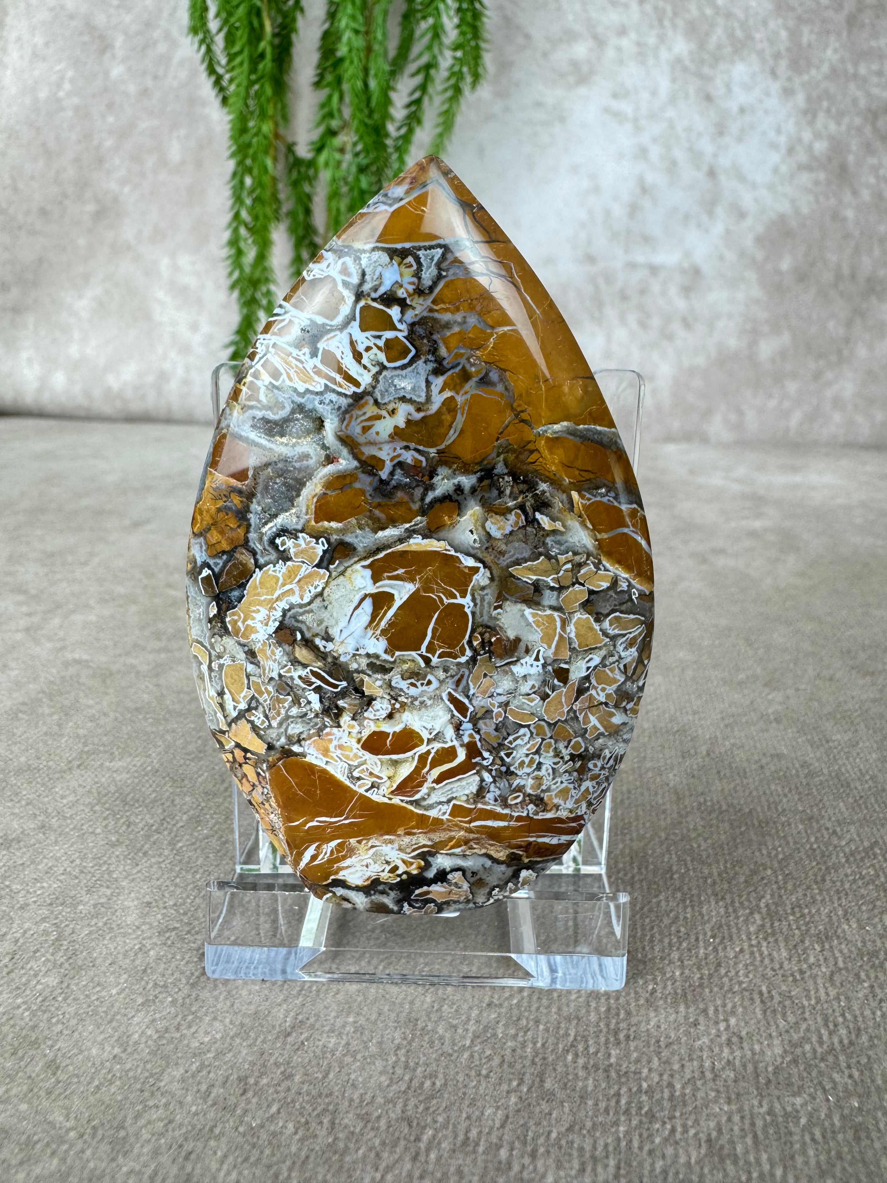 Agaat met kwarts vlam #7