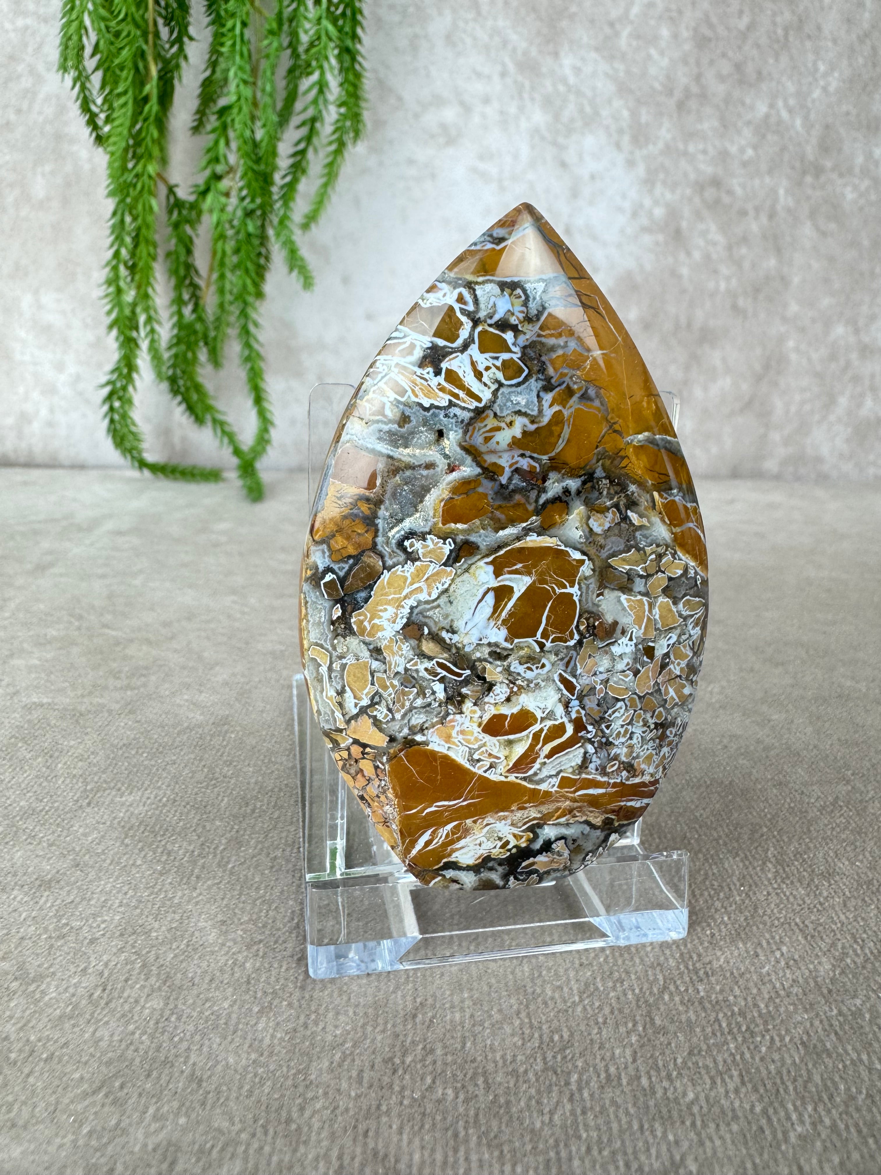 Agaat met kwarts vlam #7