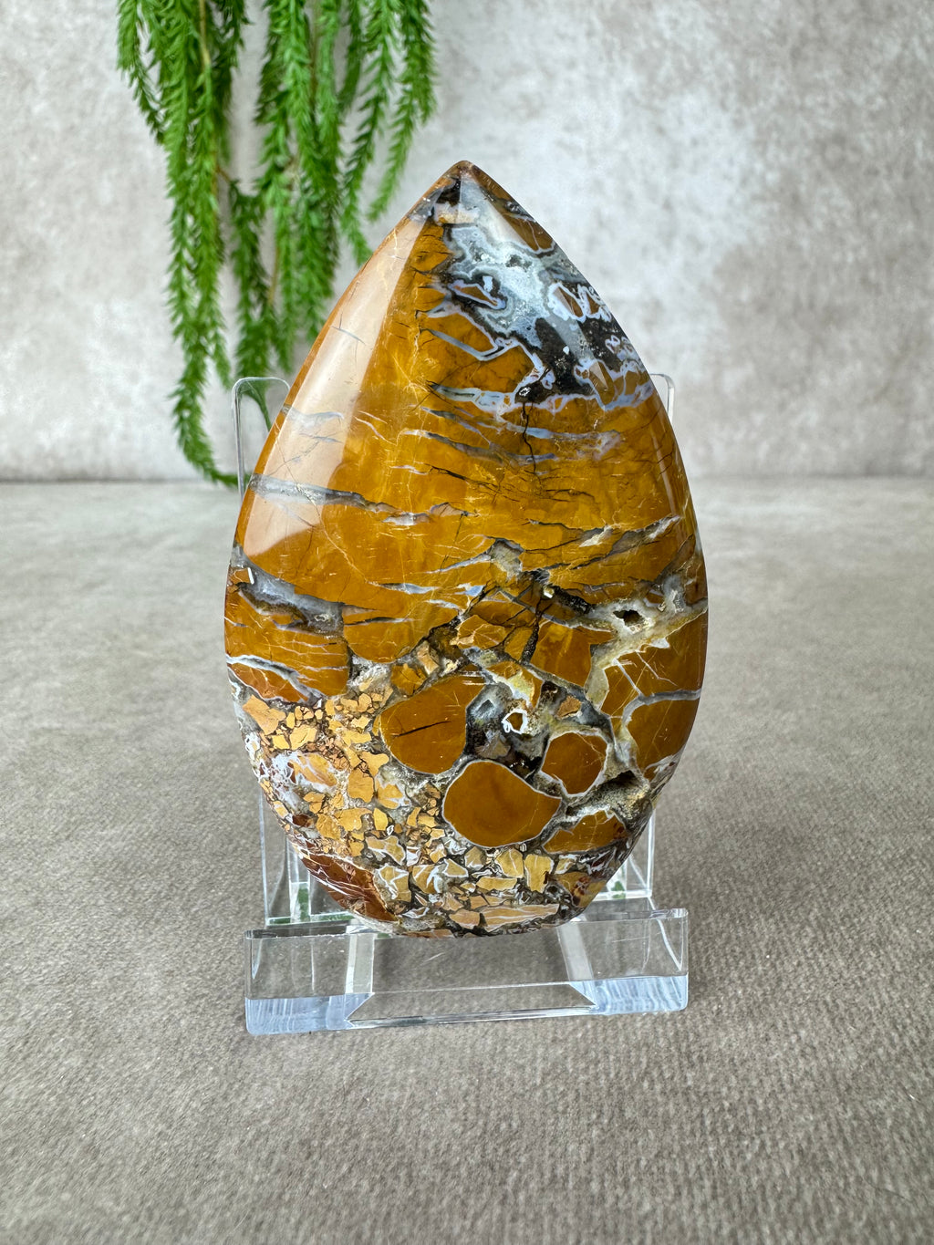 Agaat met kwarts vlam #7