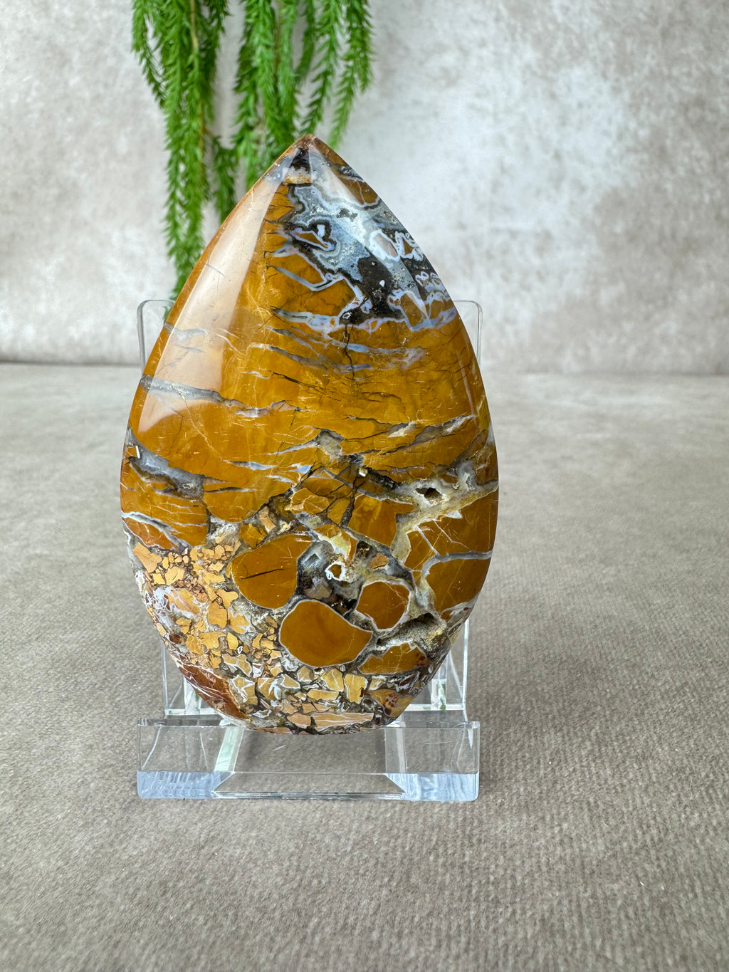 Agaat met kwarts vlam #7