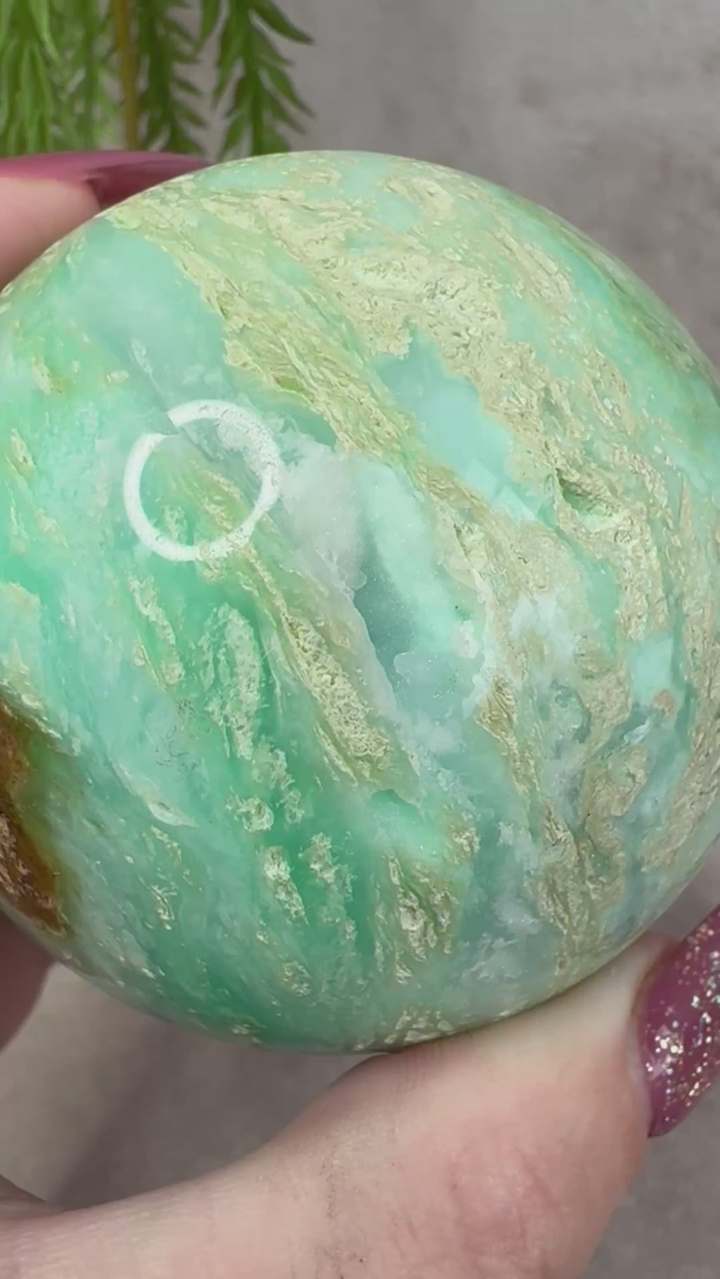 Chrysoprase bol Zeldzaam #1694