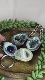 Sleutelhanger Agaat geode