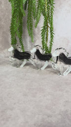 Epoxy paarden beeldje 3 maten